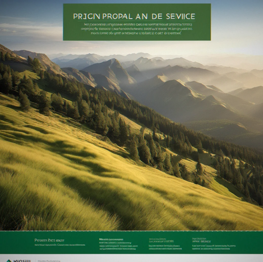 Pricing proposal and service offering document with premium positioning and value articulation
