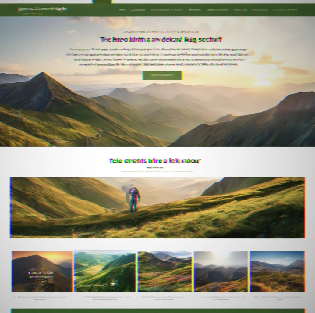 Homepage with a strong hero image, clear explanation of what you do, and logos of big clients you've worked with