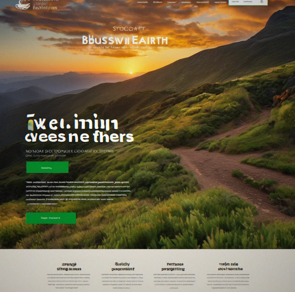 Website homepage with a strong headline, trusted client names, and an image that makes people stop and look