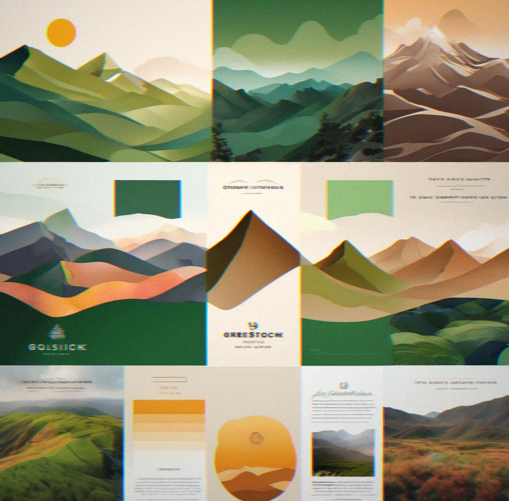 Brand guidelines laying out the logo, colors, typefaces, and how to talk about the company so everything stays consistent